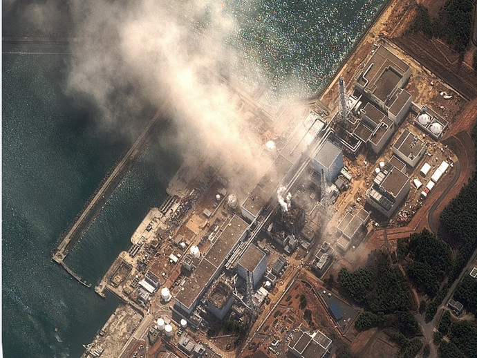 Satellite image of the plant during the catastrophic accident.