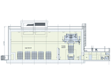 Section through the planned on-site interim storage facility